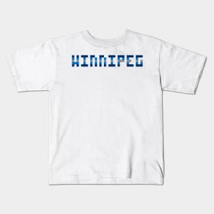 Pixel Hockey City Winnipeg 2017 Kids T-Shirt